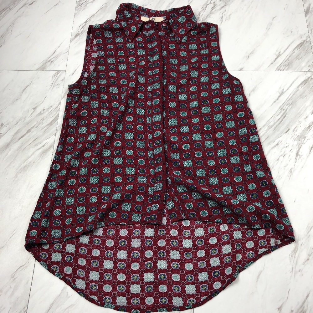 Hi Low Sleeveless Blouse Size Small NWOT - Picture 1 of 7